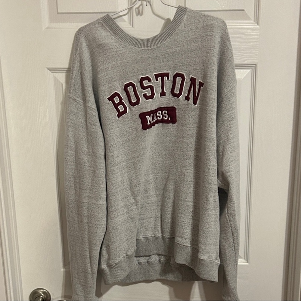 Gray Boston Mass Sweater